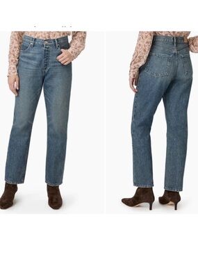 Paige Billy High Rise Straight Ankle NEW Size 26 Buttonfly